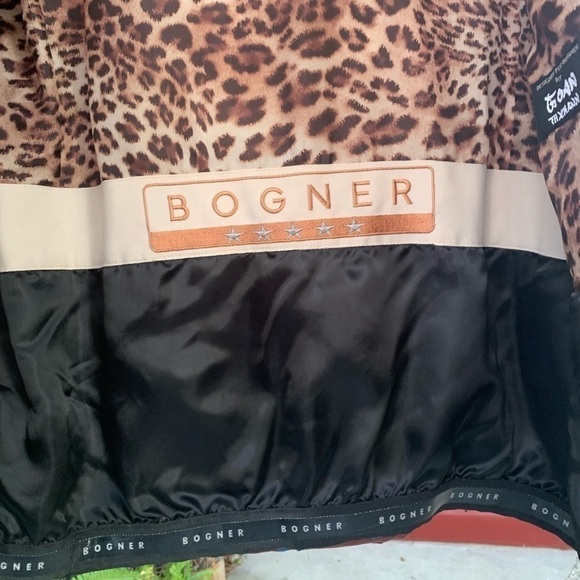 Bogner x Goan Thylmann Quilted Floral Patchwork & Leopard Print Goose Down Coat - Picture 8 of 16